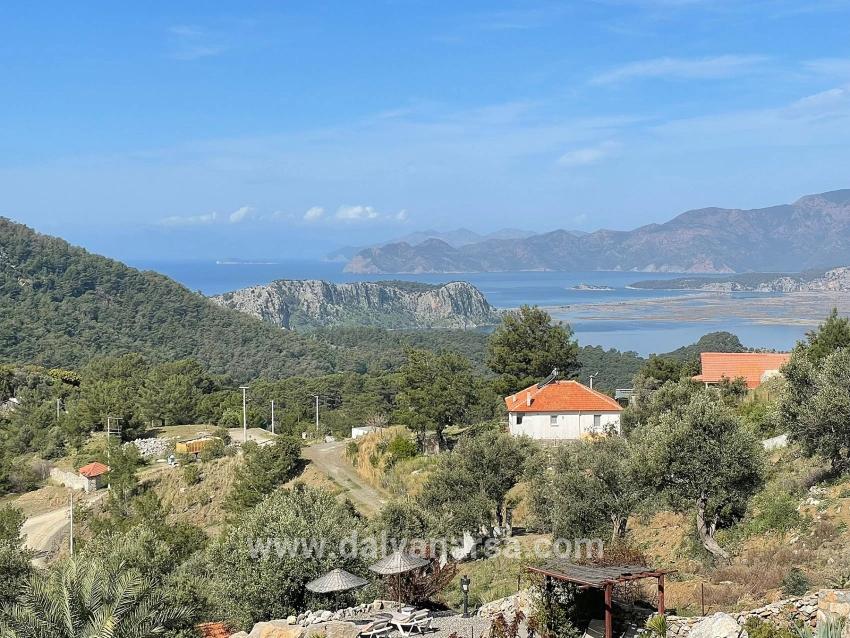 Vip-villa In Gökbel Zu Verkaufen, Auf Einem 5000 M² Großen Grundstück Mit Freiem Meerblick.