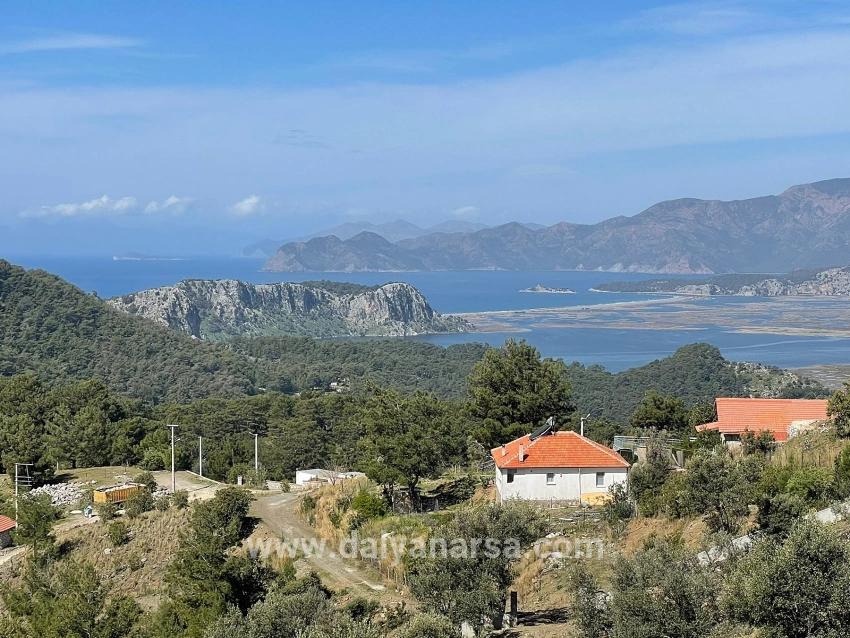 Vip-villa In Gökbel Zu Verkaufen, Auf Einem 5000 M² Großen Grundstück Mit Freiem Meerblick.