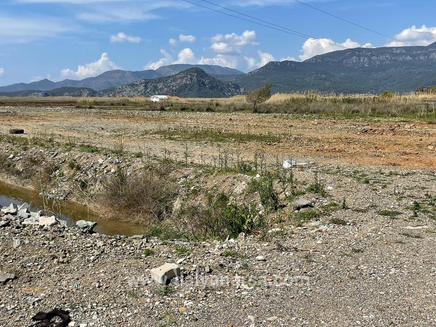 19.600 M² Großes Grundstück Zum Verkauf, Direkt An Der Straße Dalyan Iztuzu Beach Gelegen.