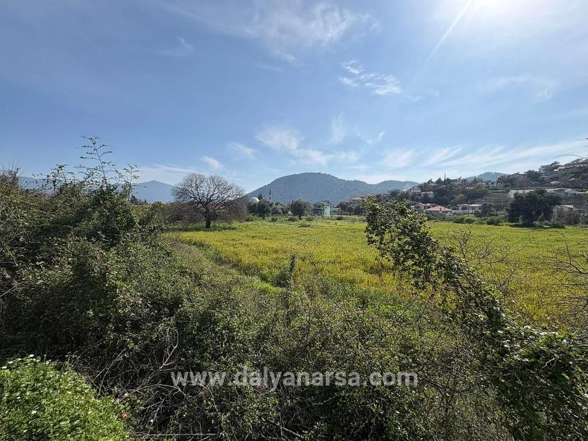 2.023 M² Großes Grundstück In Çandır Village, Köyceğiz, Zu Verkaufen, Mit Miteigentum Und Freiwilliger Aufteilung.