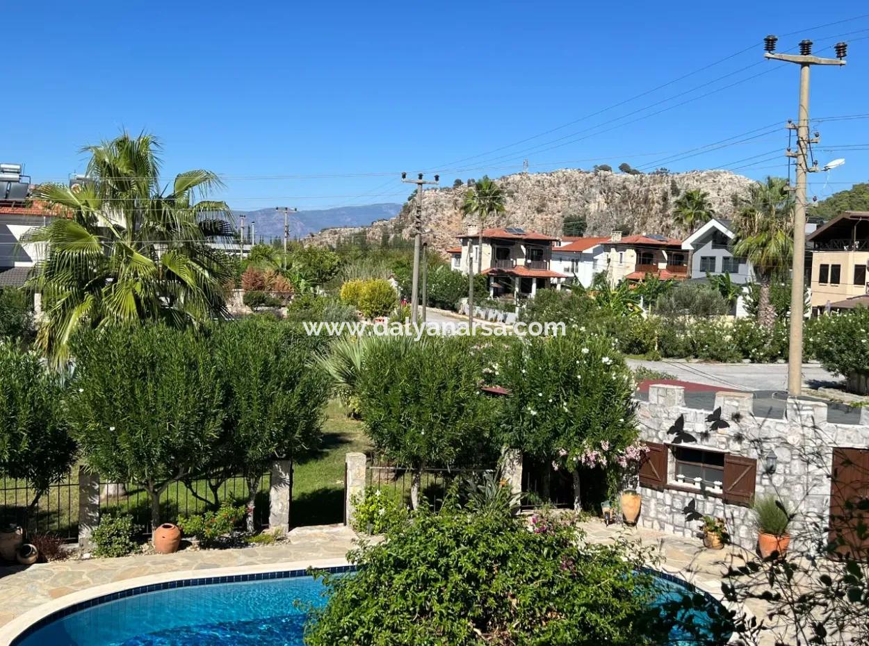 Steinvilla Zum Verkauf Auf Einem 580M2 Großen Grundstück In Gulpinar, Dalyan