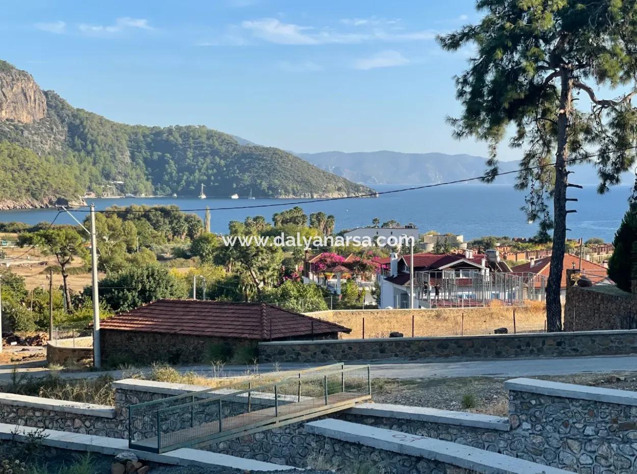 Land For Sale In Ekincik With Sea View 420M2 Zoned