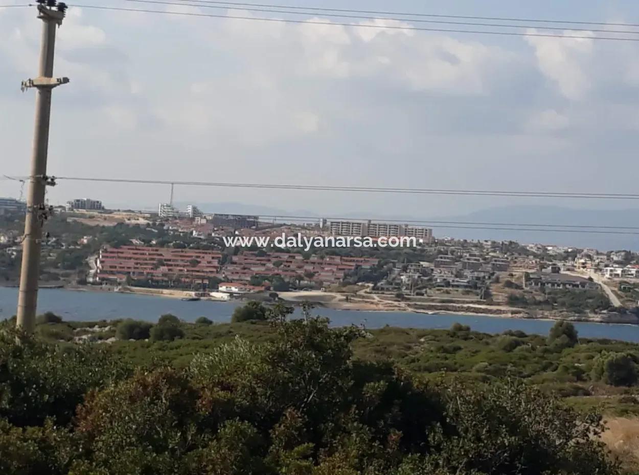 Çeşme Dalyan Mahallesinde Full Deniz Manzaralı 1176M2 İmarlı Satılık Arsa